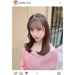 NMB48・上西怜、オフショルピンクニットで魅せる透明肌に釘付け！