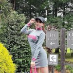 森咲智美がミニスカゴルフウェアでパンチラ疑惑！？「ズームしました」「一緒にラウンドしてぇ～」「似合ってます」とファン歓喜！