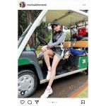 森咲智美がミニスカゴルフウェアでパンチラ疑惑！？「ズームしました」「一緒にラウンドしてぇ～」「似合ってます」とファン歓喜！
