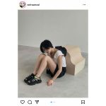 安斉星来、クールなショートパンツと美脚で魅了「美脚にお似合い」「今日もマブい」とファン絶賛！