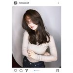 谷まりあ、色気溢れるかきあげ前髪披露！「抜群に似合ってて綺麗」「色気可愛さ爆発してる」