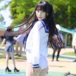 【写真特集 7枚】ゆいのん、セーラー服×水着のフェチコーデで視線釘付け！＜近代麻雀水着祭2022＞