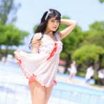 【写真特集 7枚】Krays・夢乃るり、チャイナ風水着で魅せるバックショットで視線釘付けに！＜近代麻雀水着祭2022＞