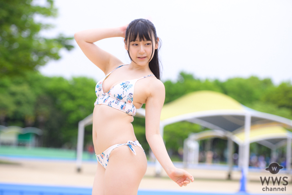 【写真特集 8枚】丸凜凪、童顔ルックスと豊満バストのギャップで悩殺＜近代麻雀水着祭2022＞