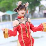 【写真特集 9枚】KissBee・中山星香、チャイナ風コスチュームで美脚チラリ<近代麻雀水着祭2022>