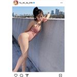 フミカ、レトロ水着で魅せる魅惑のS字ラインにファンうっとり