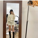 堀未央奈、ミニスカセットアップの韓国風コーデを披露！美しい太ももでファンを魅了