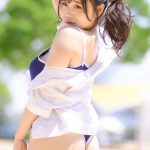【写真特集 10枚】にゅ〜わ・本間のゆり、スク水風水着で美尻披露！＜近代麻雀水着祭2022＞