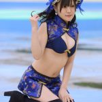 ソラネルカンパニー・橘れおな、チャイナ水着でふんわりバスト見せつけ！＜近代麻雀水着祭2022＞