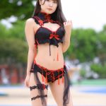【写真 5枚】佐々木りん、チャイナ風水着で際立つ透明肌！＜近代麻雀水着祭2022＞