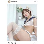 いくみ、下乳あらわな美バストと太ももでファン悩殺！