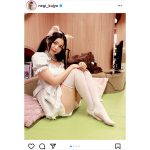 コスプレイヤー・九条ねぎ、猫コスチュームでニーハイ越しにチラ見せ絶対領域！