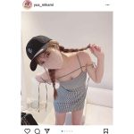 三上悠亜、ミニ丈ワンピースで美乳チラリ！「女王の貫禄」「何しても可愛い」などファン歓喜