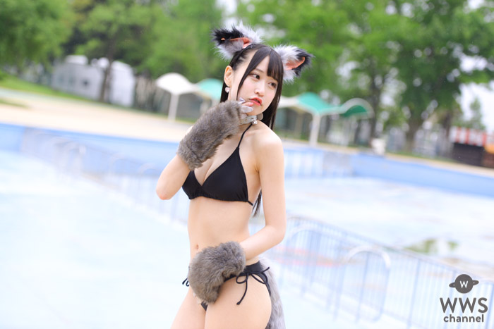 【写真 5枚】ハニースパイスRe.・宮花もも、ケモノ水着コスチュームで視線釘付け！＜近代麻雀水着祭2022＞