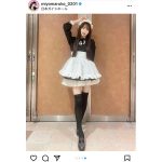 SKE48・野村実代、メイド服で魅せる圧倒的美脚ショットに歓喜の声！「ご、ご主人様に立候補します」