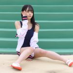 【写真特集 15枚】浪速猫（なにわキャッツ）・エレナ、まるで水泳部のマネージャーなスクール水着姿を届ける！＜近代麻雀水着祭2022＞