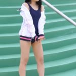 【写真特集 15枚】浪速猫（なにわキャッツ）・エレナ、まるで水泳部のマネージャーなスクール水着姿を届ける！＜近代麻雀水着祭2022＞