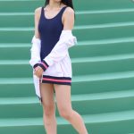 【写真特集 15枚】浪速猫(なにわキャッツ)・エレナ、まるで水泳部のマネージャーなスクール水着姿を届ける!<近代麻雀水着祭2022>