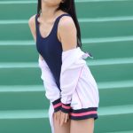 【写真特集 15枚】浪速猫(なにわキャッツ)・エレナ、まるで水泳部のマネージャーなスクール水着姿を届ける!<近代麻雀水着祭2022>