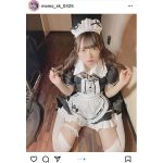 にゅ〜わ・桜井もも、『絶対領域』で釘付けにするメイドコスプレにドキドキ！