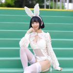 【写真特集 12枚】ラテラルアーク・遠月とうか、白バニーコスチュームで美脚を大胆に披露！！＜近代麻雀水着祭2022＞