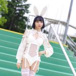 【写真特集 12枚】ラテラルアーク・遠月とうか、白バニーコスチュームで美脚を大胆に披露！！＜近代麻雀水着祭2022＞