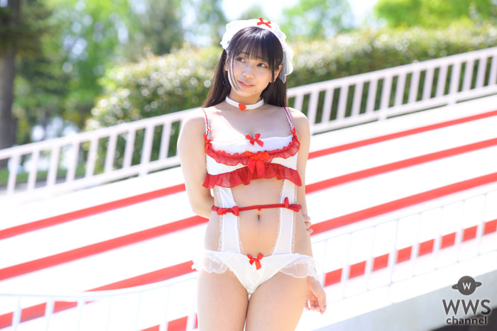 【写真特集 12枚】天使もも、ナース風ビキニで放つ透明美肌にうっとり釘付け！＜近代麻雀水着祭2022＞