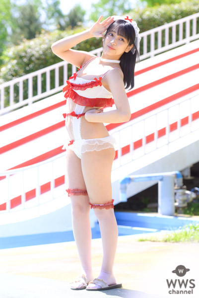 【写真特集 12枚】天使もも、ナース風ビキニで放つ透明美肌にうっとり釘付け！＜近代麻雀水着祭2022＞