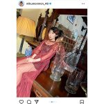 HKT48・田中美久、透け感ドレスから美脚披露のオフショットに歓喜の声！「破壊力えぐすぎる」