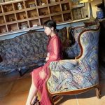 HKT48・田中美久、透け感ドレスから美脚披露のオフショットに歓喜の声！「破壊力えぐすぎる」