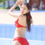 【写真特集 10枚】OS☆U・山本紗愛、赤ビキニで魅せる美ボディラインで視線釘付け！＜近代麻雀水着祭2022＞