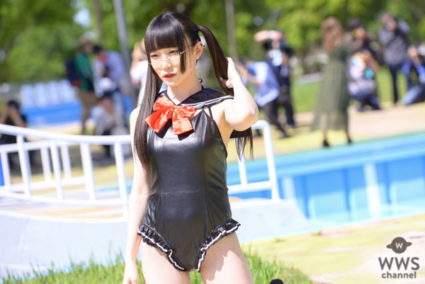 ゆらね、フェチ感強めなセーラー服風水着で釘付け！＜近代麻雀水着祭2022＞