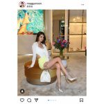 マギーが超ミニスカで完璧美脚を披露「めっちゃ足長い」「女神さま」とファン歓喜！