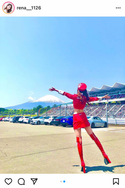 黒木麗奈、富士山バックで披露した絶対領域にファン歓喜！