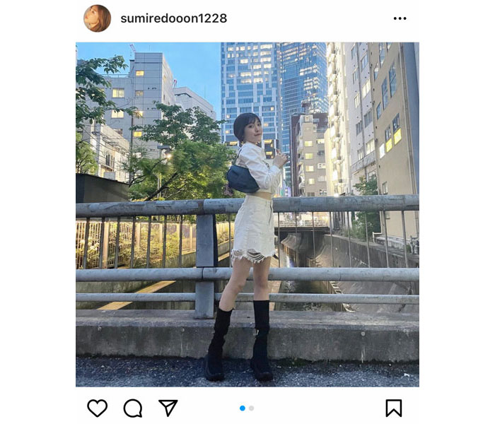 サイサイ・すぅがホワイトコーデで美脚披露「綺麗な脚」「スタイルよすぎ」とファン歓喜！