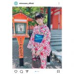 少女歌劇団ミモザーヌ・ひろせしづく、レトロな柄の着物姿を公開！
