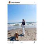 ダレノガレ明美、ノースリーブと白デニムで爽やかな脚長全身ショット披露