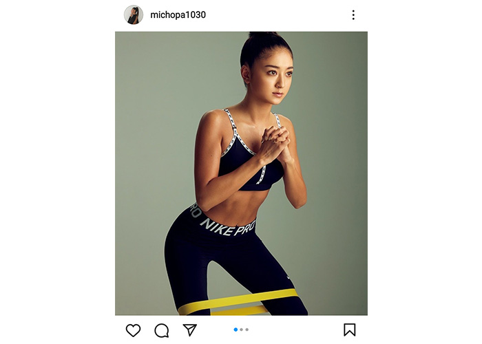 みちょぱ、スポブラ姿で鍛え上げられたスレンダー美ボディを披露！