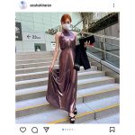 明日花キララ、ゴージャスなドレス姿に反響！「美女すぎる」「ヘビー級の爆美オーラ」