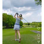 モー娘。生田衣梨奈、ミニスカにゴルフスイングで美脚あらわに！「脚の筋肉美も最高」とファン歓喜