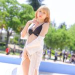 【写真特集 7枚】ルカイチバン、金髪×透明ボディで視線釘付け！＜近代麻雀水着祭2022＞