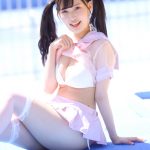 【写真 4枚】ネモフィラ新世界・二宮あー、透け感セーラー服で白ビキニ披露＜近代麻雀水着祭2022＞