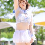 【写真特集 10枚】deeper²・有香、セクシーチャイナ風水着で美尻披露<近代麻雀水着祭2022>
