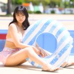 【写真特集 11枚】天使もも、ガーリーな花ビキニでふっくらバスト披露！＜近代麻雀水着祭2022＞