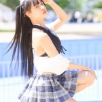 【写真特集 10枚】イロハサクラ・朝比奈めいり、黒髪なびかせた美麗プロポーションで視線釘付け＜近代麻雀水着祭2022＞
