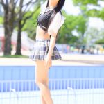 【写真特集 10枚】イロハサクラ・朝比奈めいり、黒髪なびかせた美麗プロポーションで視線釘付け＜近代麻雀水着祭2022＞