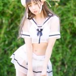 【写真特集 9枚】may in film・小槙しゅか、スケスケなセーラー服姿で透明ボディ披露！＜近代麻雀水着祭2022＞