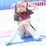 【写真 5枚】ネモフィラ新世界・星月夜あむ、ルーズソックスを履いた美脚を惜しみなく見せつけ！＜近代麻雀水着祭2022＞