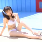 【写真 5枚】Menkoiガールズ・まりあ、白ビキニ衣装で黒髪ツインテールをなびかせる！＜近代麻雀水着祭2022＞