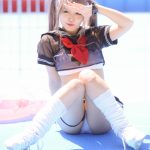 【写真 5枚】ネモフィラ新世界・星月夜あむ、ルーズソックスを履いた美脚を惜しみなく見せつけ！＜近代麻雀水着祭2022＞